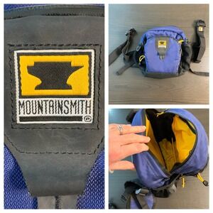 Mountainsmith Blue Fanny Pack Waist Bag Hip Pack Anvil Logo Gorpcore Hiking